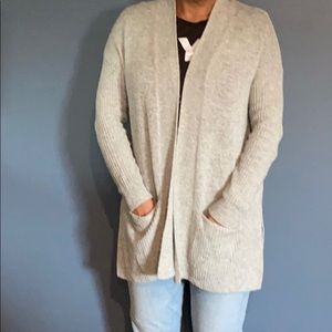 LOFT Longline Small Open Cardigan EUC